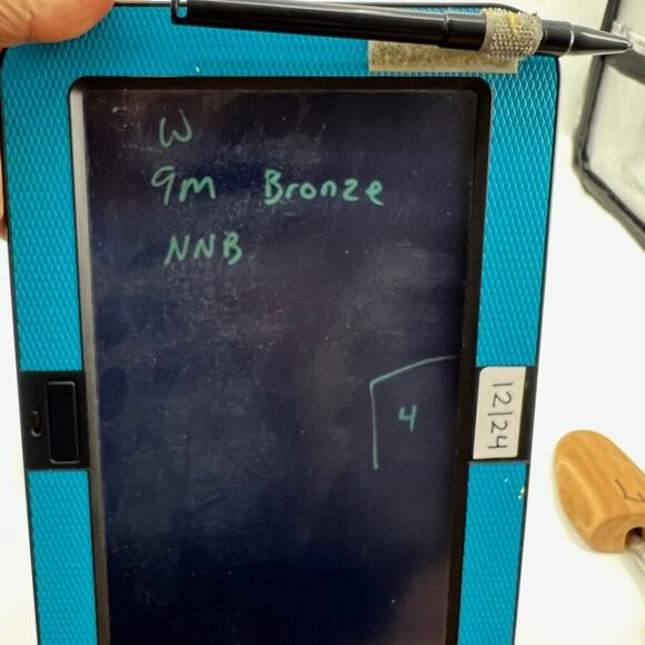 Anthropologie Womens 9 Sandals Bronze Leather Mystic Metallic Strappy Flat - Picture 10 of 11